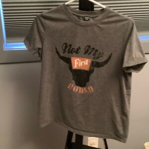 Youth Gray Bull Graphic Tee 512